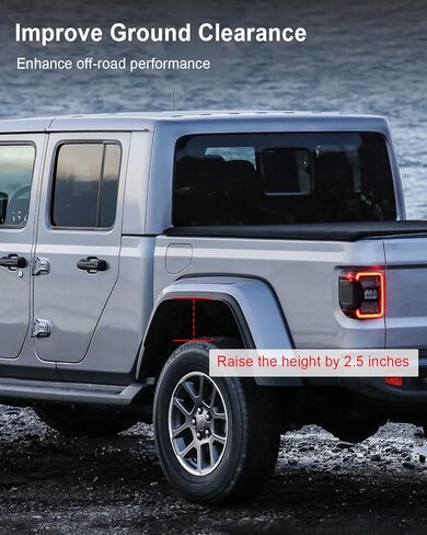 2 Inch Front Spring Spacer Set Fit for Jeep Wrangler Gladiator 2007-2024 2-4 Door, Automobile Leveling Kit, Coil Spring Spacers Lifting Kit in Saudi Arabia