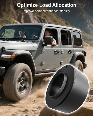 2 Inch Front Spring Spacer Set Fit for Jeep Wrangler Gladiator 2007-2024 2-4 Door, Automobile Leveling Kit, Coil Spring Spacers Lifting Kit in Saudi Arabia