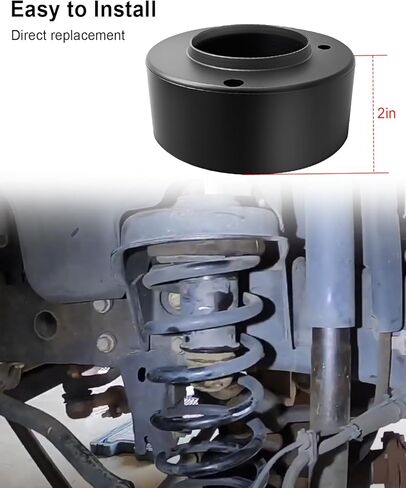 2 Inch Front Spring Spacer Set Fit for Jeep Wrangler Gladiator 2007-2024 2-4 Door, Automobile Leveling Kit, Coil Spring Spacers Lifting Kit in Saudi Arabia