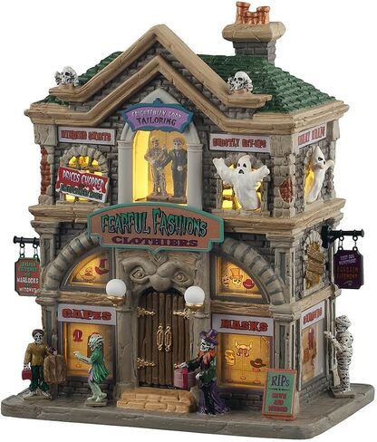 Lemax Fearful Fashions Clothiers, Lighted Buildings, #55307 in Saudi Arabia