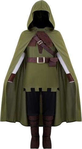Spooktacular Creations Halloween Baby Boy Robin Hood زي آرتشر الأنيق، زي صياد للأطفال الصغار لحفلات لعب الأدوار للأطفال in Saudi Arabia