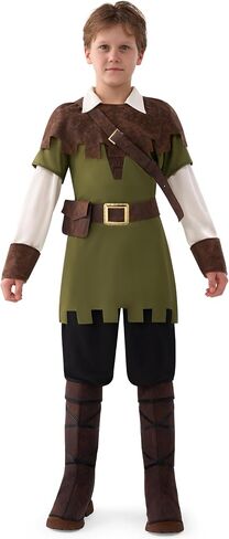 Spooktacular Creations Halloween Baby Boy Robin Hood زي آرتشر الأنيق، زي صياد للأطفال الصغار لحفلات لعب الأدوار للأطفال in Saudi Arabia