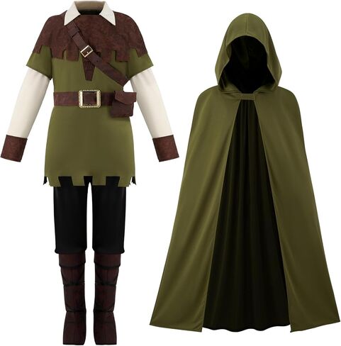 Spooktacular Creations Halloween Baby Boy Robin Hood زي آرتشر الأنيق، زي صياد للأطفال الصغار لحفلات لعب الأدوار للأطفال in Saudi Arabia
