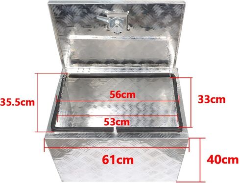 labwork 24 Inch Aluminum Pickup Truck Tool Box Truck Bed Tool Box Trailer Tool Storage with Lock in Saudi Arabia