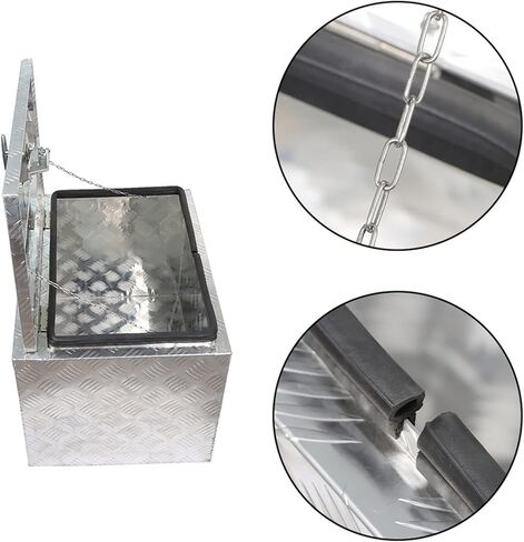 labwork 24 Inch Aluminum Pickup Truck Tool Box Truck Bed Tool Box Trailer Tool Storage with Lock in Saudi Arabia