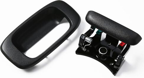 15997911 مزلاج مقبض الباب الخلفي وحافة الحافة مع مشابك قضيب متوافقة مع Chevy Silverado GMC Sierra 1500 2500 3500 1999-2007، يستبدل # 15228539، 15228541، 15228540 in Kuwait