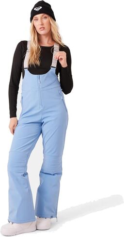 Roxy womens Summit Softshell Bib Pants – 15k Waterproof Slim Fit Snow Bib, Stretch Fabric, Knee Padding in Saudi Arabia
