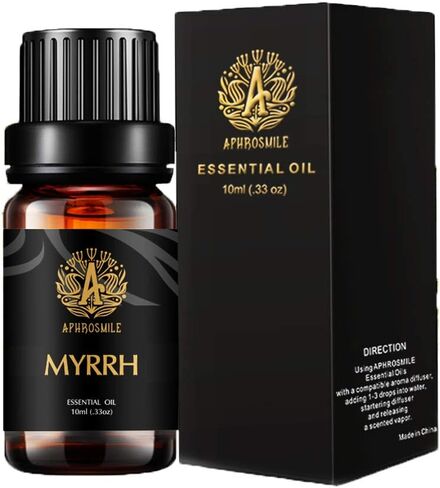 Myrrh Essential Oil - 100% Pure Myrrh Oil, Organic Therapeutic-Grade Aromatherapy Essential Oil 10mL/0.33oz in Saudi Arabia