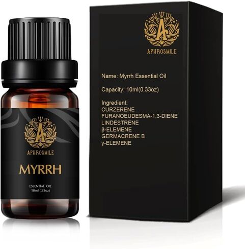 Myrrh Essential Oil - 100% Pure Myrrh Oil, Organic Therapeutic-Grade Aromatherapy Essential Oil 10mL/0.33oz in Saudi Arabia