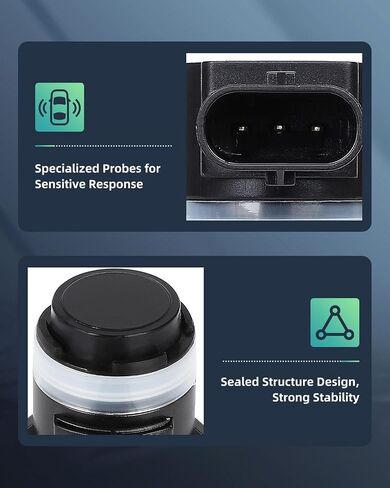 SCITOO 4pcs Reverse Backup Parking Assist Sensors fit for BMW 540i 2017 - OE 66209283750 in Saudi Arabia