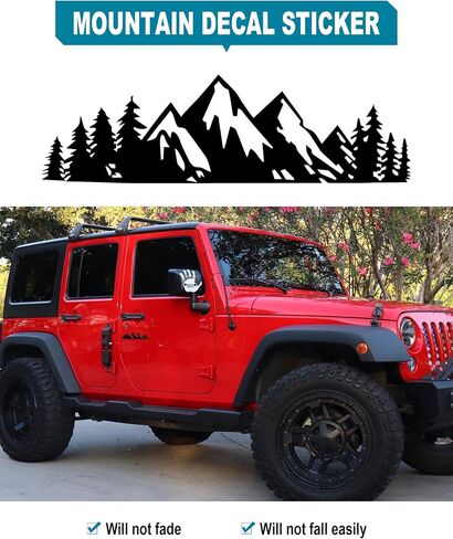 Mountain License Plate Frames- White on Black 3D Mountain Raised, ABS Plastic Car Tag Holder | Includes Rust-Proof Screws, Caps & Free Vinyl Decal Sticker in Saudi Arabia