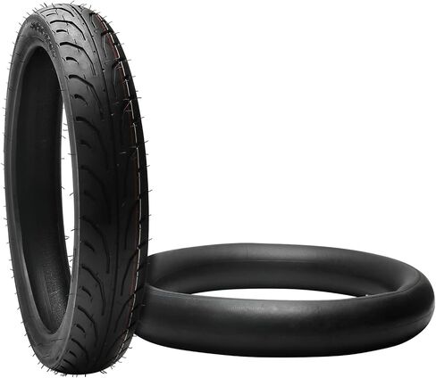 Racing 17 Inch 80/90-17 Motorcycle Tire Tubeless Road Tread + Inner Tube 2.50/2.75-17 – Street Tire for Motorcycles,Motorbike, Cruiser, Scooters & Mopeds, Trails Fits 1.6x17 & 1.85 Rims in Saudi Arabia