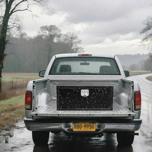 48 in Underbody Truck Box Steel Storage Tool Box, Tool Chest Organizer w/Lock and Keys For Pickup, Truck Bed, RV, Trailer, Heavy Duty Waterproof Black Box, 48 in x 18 inx 18 in in Kuwait