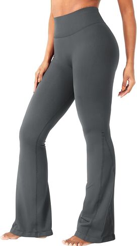 YEOREO Workout Mini Flare Leggings for Women Hidden Scrunch High Waisted Seamless Gym Leggings Brinklie 30" Yoga Pants in Saudi Arabia