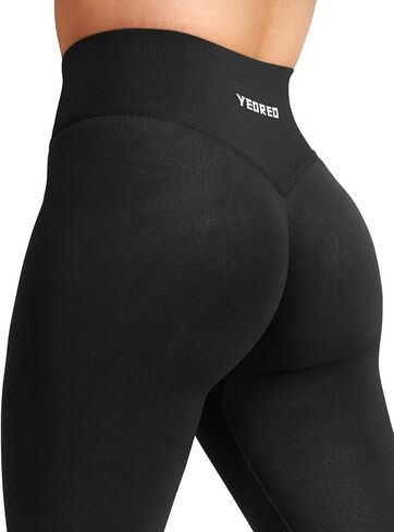YEOREO Workout Mini Flare Leggings for Women Hidden Scrunch High Waisted Seamless Gym Leggings Brinklie 30" Yoga Pants in Saudi Arabia