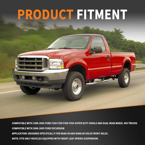 Front Axle Seal & U-Joint Kit Fit for 1998-2005 Ford F250/F350/F450/F550 Super Duty & Excursion with Dana 50/60, Replaces 2002692, 50381, 50491, SPL55-4X in Saudi Arabia