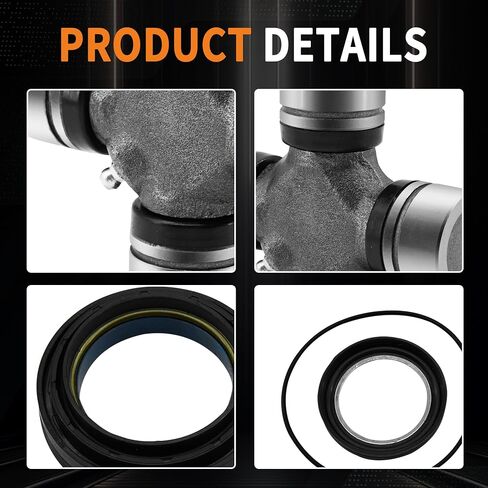 Front Axle Seal & U-Joint Kit Fit for 1998-2005 Ford F250/F350/F450/F550 Super Duty & Excursion with Dana 50/60, Replaces 2002692, 50381, 50491, SPL55-4X in Saudi Arabia