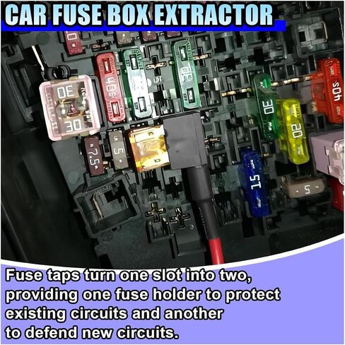 8 Pack 12V Car Add-a-Circuit Fuse Tap Adapter with Blade Fuses, Standard Mini Micro2 Low Profile Mini Fuse Holder, 4 Types ATO ATC ATM APM Holder for Automotive Cars Trucks Boats in Saudi Arabia