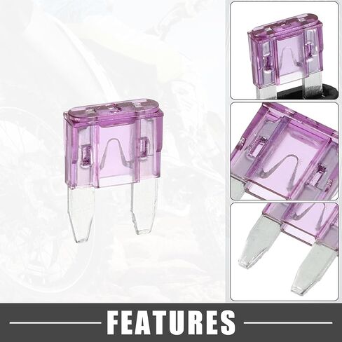 3A Mini Blade Stye Fuse 16 AWG Fuse Holder Waterproof 16 Gauge Fuse Holder Blade Style Inline Fuse Holder Metal Black in Saudi Arabia