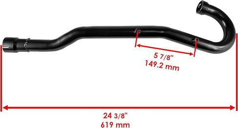 Caltric Muffler Pipe with Gaskets Compatible with Kawasaki Bayou 220 KLF220A 1988-2002 in Saudi Arabia