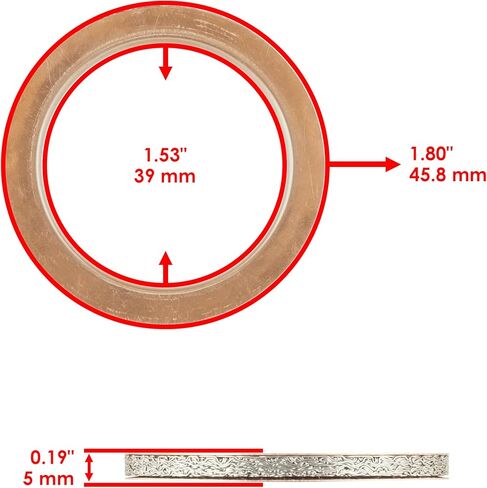 Caltric 2 Muffler Pipe Gasket Compatible with Yamaha 4Tr-14613-00-00 in Saudi Arabia
