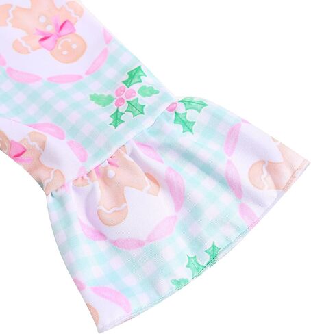 Christmas Toddler Girls Nightgowns Santa Claus Gift Pattern Sleepwear Night Dress Pajamas 2-8Y in Saudi Arabia