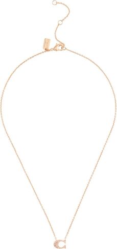 COACH Jewelry Women's Pavé Signature C Pendant Necklace in Saudi Arabia