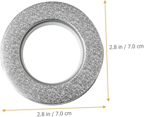 Luxshiny 6pcs Plastic Curtain Grommets Rings Noise-Reducing Eyelet Drapery Accessories for Home Compatible Curtain Fabrics in Kuwait