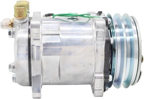 ضاغط تيار متردد تلقائي متوافق مع Sanden 5h14 Sanden 508 SD508 جرار حفارة شاحنة ثقيلة 12V 24V 2 Groove V Blet Pulley (R134 12V) in Kuwait