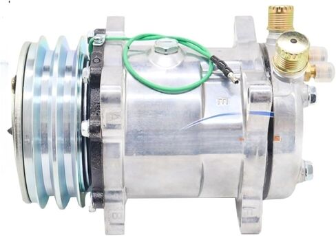ضاغط تيار متردد تلقائي متوافق مع Sanden 5h14 Sanden 508 SD508 جرار حفارة شاحنة ثقيلة 12V 24V 2 Groove V Blet Pulley (R134 12V) in Kuwait