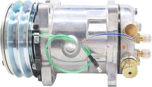 ضاغط تيار متردد تلقائي متوافق مع Sanden 5h14 Sanden 508 SD508 جرار حفارة شاحنة ثقيلة 12V 24V 2 Groove V Blet Pulley (R134 12V) in Kuwait
