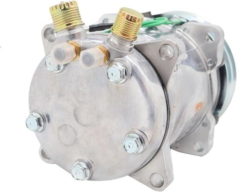 ضاغط تيار متردد تلقائي متوافق مع Sanden 5h14 Sanden 508 SD508 جرار حفارة شاحنة ثقيلة 12V 24V 2 Groove V Blet Pulley (R134 12V) in Kuwait