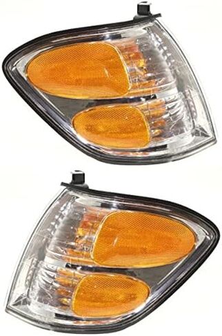 مجموعة مصابيح إشارة الانعطاف Garage-Pro لسيارة Toyota Tundra 2003-2004، Sequoia 2001-2004 الأمامية، جانب السائق والراكب، مع لمبة (مصابيح)، لمبة إشارة الانعطاف LED، مجموعة إشارة الانعطاف in Saudi Arabia