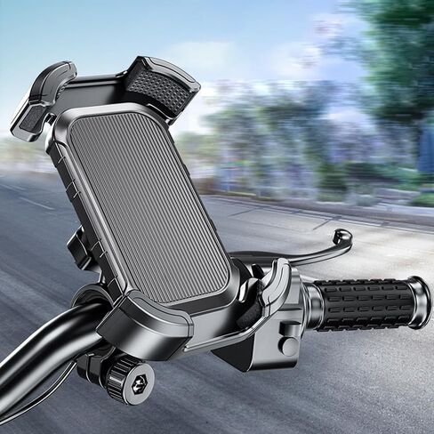 Universal Bike Cell Phone Holder, 360 Rotation Silicone Holders for iPhone丨Samsung丨Huawei, Compatible with 4.7-6.8 Inches Phones, Easy Installation in Saudi Arabia