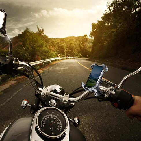 Universal Bike Cell Phone Holder, 360 Rotation Silicone Holders for iPhone丨Samsung丨Huawei, Compatible with 4.7-6.8 Inches Phones, Easy Installation in Saudi Arabia