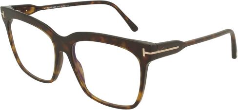Eyeglasses Tom Ford FT 5768 -B 052 Shiny Classic Dark Havana,"t" Logo/Blue Bl in Saudi Arabia