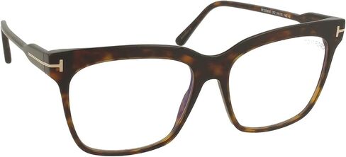 Eyeglasses Tom Ford FT 5768 -B 052 Shiny Classic Dark Havana,"t" Logo/Blue Bl in Saudi Arabia