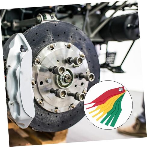 مجموعة أدوات قياس وسادة الفرامل Vaguelly 4 قطع متعددة الوظائف لقياس سمك الفرامل بدقة للكشف عن تآكل الفرامل للسيارات لنماذج المركبات المختلفة in Saudi Arabia