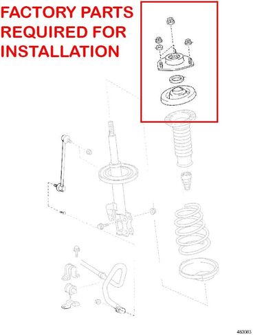 Godspeed MSS0234-B MonoSS Coilover Lowering Kit, Fully Adjustable, Ride Height, Spring Tension And 16 Click Damping, compatible with Toyota Venza AWD (GV10) 2009-15 in Saudi Arabia