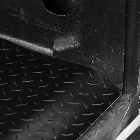 Black Rubber Diamond Plate Truck Bed Floor Mat Liner Compatible with 04-12 Chevy Colorado/GMC Canyon 6 Feet (72") Bed in Saudi Arabia