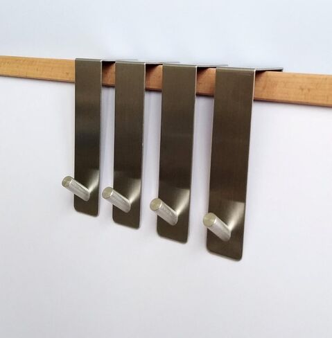 TOGU Over The Door Hook Sus 304 Stainless Steel Heavy Duty Organizer for coats/towels/clothes/wreath, Suitable for 1-1.7" Thickness Door and 0.05" Door Frame Gap,Brushed Finish,2pcs in Saudi Arabia