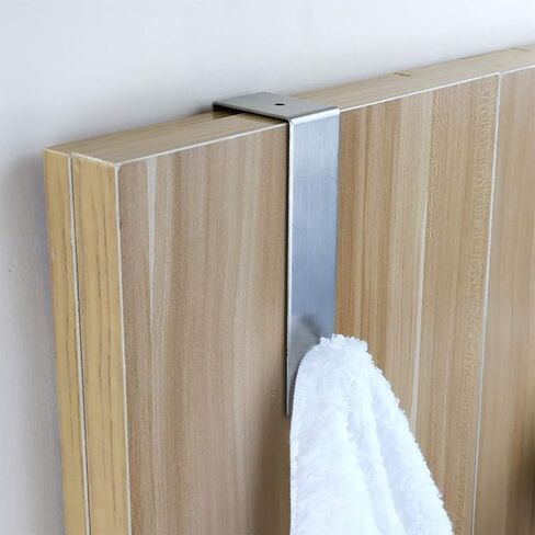 TOGU Over The Door Hook Sus 304 Stainless Steel Heavy Duty Organizer for coats/towels/clothes/wreath, Suitable for 1-1.7" Thickness Door and 0.05" Door Frame Gap,Brushed Finish,2pcs in Saudi Arabia
