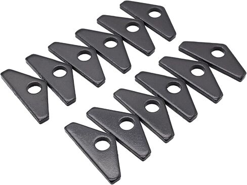 12Pcs/Set Steel Valve Cover Mini Tab Compatible with SBF Small Block Ford 289 302 351W Engine,Chrome Silver Valve Cover Hold Down Tabs in Saudi Arabia
