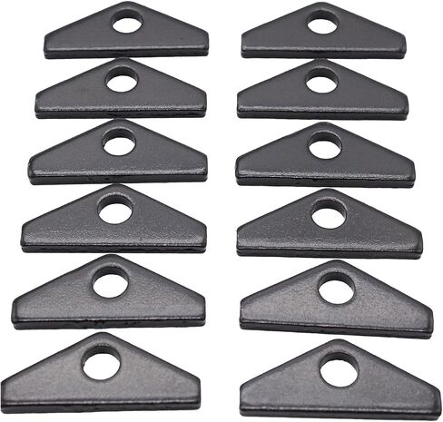 12Pcs/Set Steel Valve Cover Mini Tab Compatible with SBF Small Block Ford 289 302 351W Engine,Chrome Silver Valve Cover Hold Down Tabs in Saudi Arabia