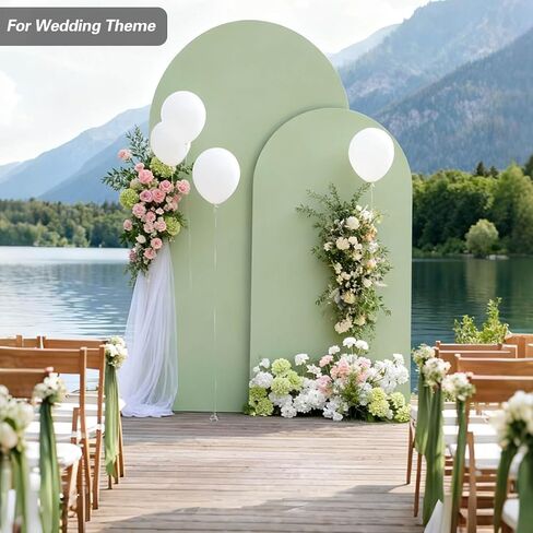 7.2 FT Arch Backdrop Cover, Wedding White Arch Covers Stretchy Backdrop Spandex Fitted for Chiara Stand Birthday Baby Shower Party Ceremony Decoration White 7.2FT in Saudi Arabia