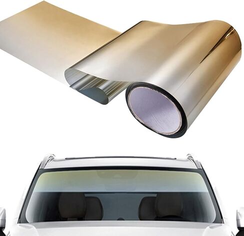 ECYC Ltd 20x150cm Car Front Windshield Tint Windshield Sun Shade Film Car Window Sun Visor Strip Tint Film Gradient Color Tint Film Car Window Tint Film Sun Strip Visor Vinyl Decal Universal Fit in Kuwait