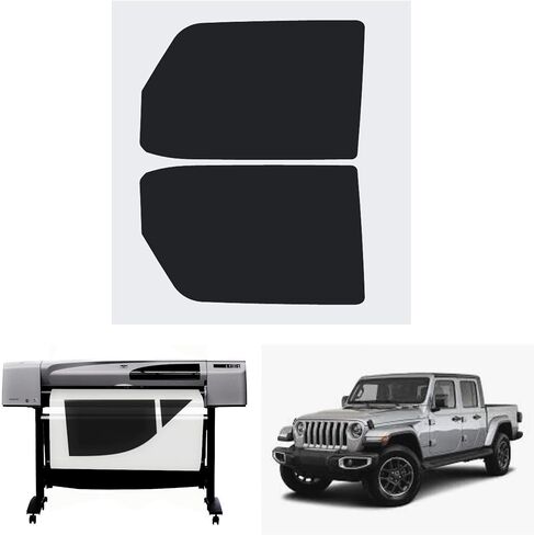 Premium Carbon Precut Window Tint Flim Fits Jeep Gladiator 2020-2025 Two Front Windows to Block Over 99% UV's for Maximum Protection (35% Shade) in Saudi Arabia