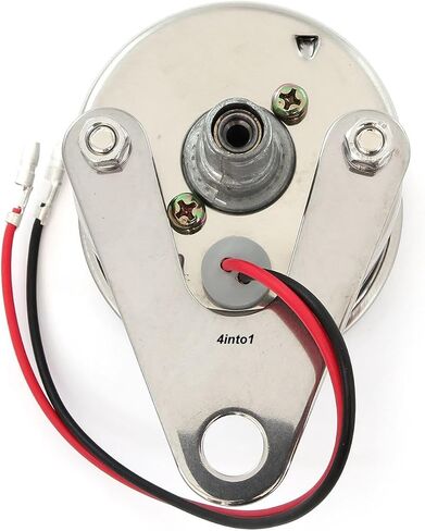 مقياس سرعة الدوران الميكانيكي الصغير للدراجات النارية Tach 12K RPM - كروم وأسود - 1:7 in Saudi Arabia