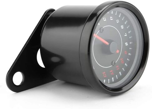 Motorcycle Electronic Tachometer, DC 12V Universal Motorcycle Electronic Tach Meter Gauge with LED Backlight Accessory in Saudi Arabia