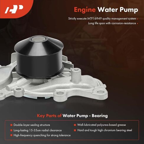 مجموعة حزام توقيت المحرك A-Premium مع مضخة مياه متوافقة مع Mitsubishi Diamante 2000-2003، Endeavour 2004-3.5L 3.8L in Saudi Arabia